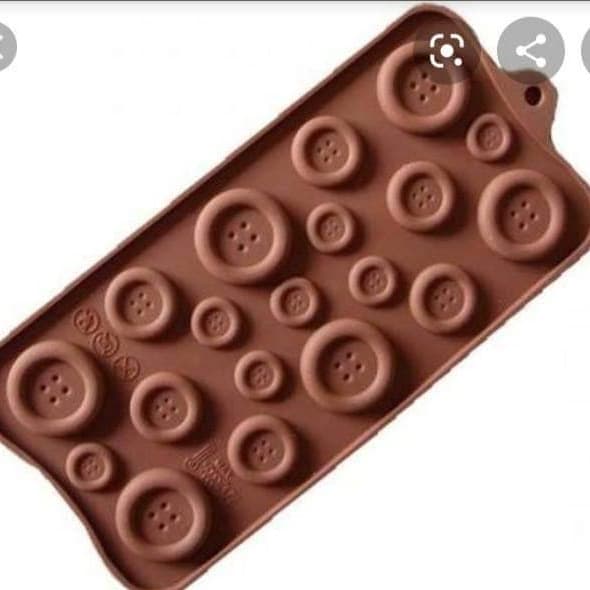 Silicone Chocolate Mold Button Shape Available